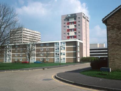 View of Edmund's Tower from Sharpecroft