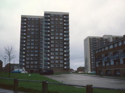 View of Dorset Court and Kingsland Court