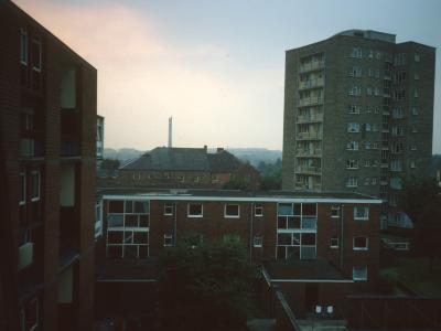View of St Katherine's Court with Berkeley House in foreground