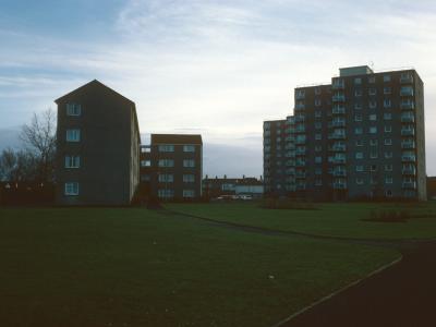 View of Sterte Court blocks