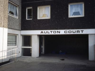 View of entrance to Aulton Court