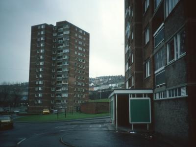 View of Croft Street blocks