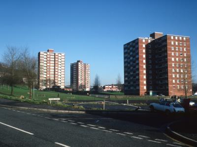General view of blocks on Croft Street and Matthew Street