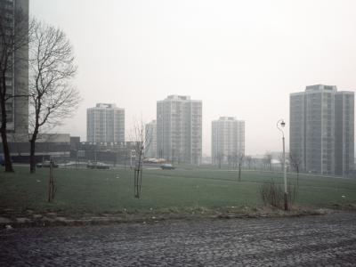 View of Scotswood Road (Hawes Street) development