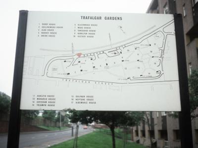 A plan of the Trafalgar Gardens development